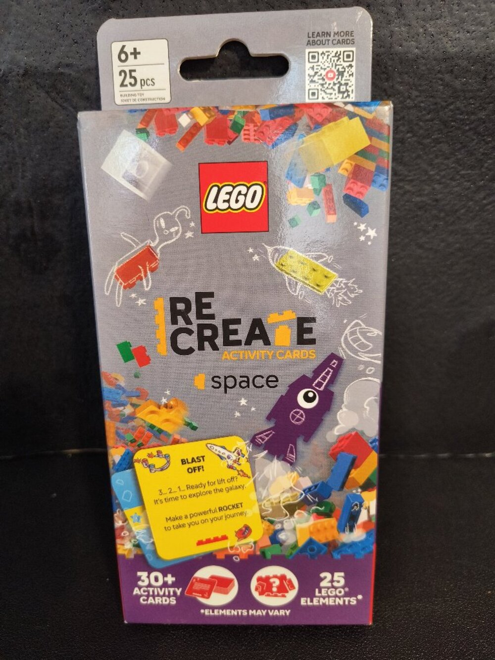 LEGO Re: Create Activity Cards Space New Sealed 25 Pieces 30+ Challenges Ages 6+